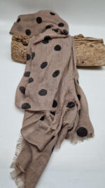 Szal Cappuccino w kropki - obrazek 12