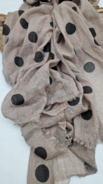 Szal Cappuccino w kropki - obrazek 5