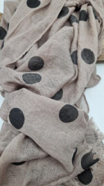 Szal Cappuccino w kropki - obrazek 6