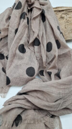 Szal Cappuccino w kropki - obrazek 10