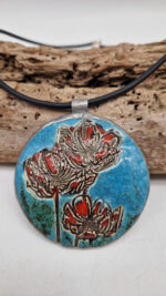 Wisior Kwiaty na niebie