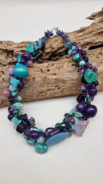 Naszyjnik Turkusowa Violet - obrazek 3