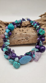 Naszyjnik Turkusowa Violet - obrazek 4