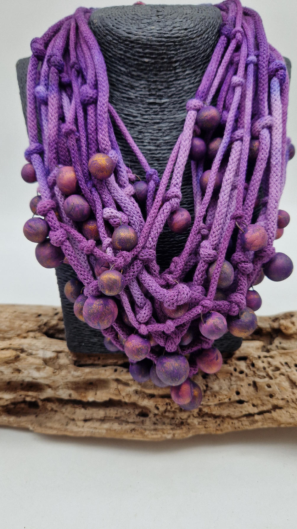 naszyjnik_kulki_fiolet_4 Naszyjnik Laila Purple - obrazek 1