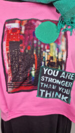 Bluzka Różowy Manhattan - obrazek 9